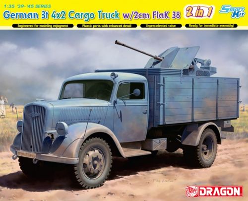 Dragon German 3T 4x2 Truck - DN6828 - Military Vehicle Kits