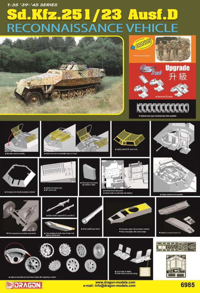 Dragon Sd.Kfz.251/23 Ausf.D - DN6985 - Military Vehicle Kits