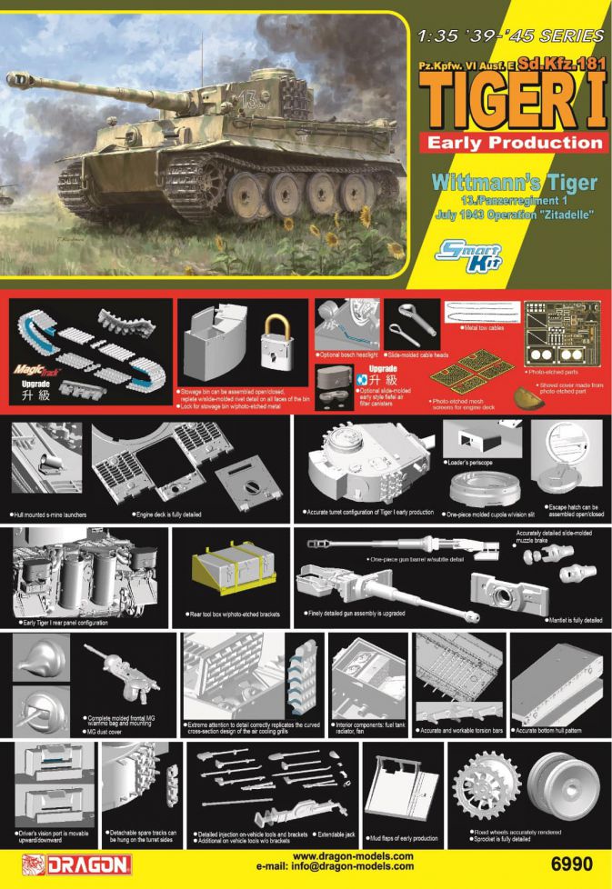 Dragon Pz.Kpfw.VI Ausf.E Sd,Kfz.181 - DN6990