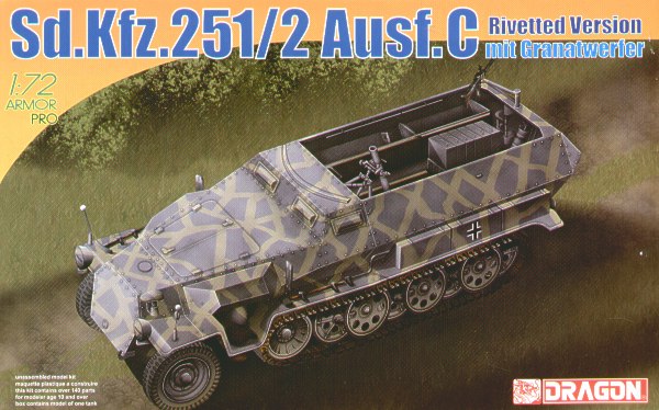 German Sd.Kfz.251/2 Ausf.C with GrW34 Mortar Carrier