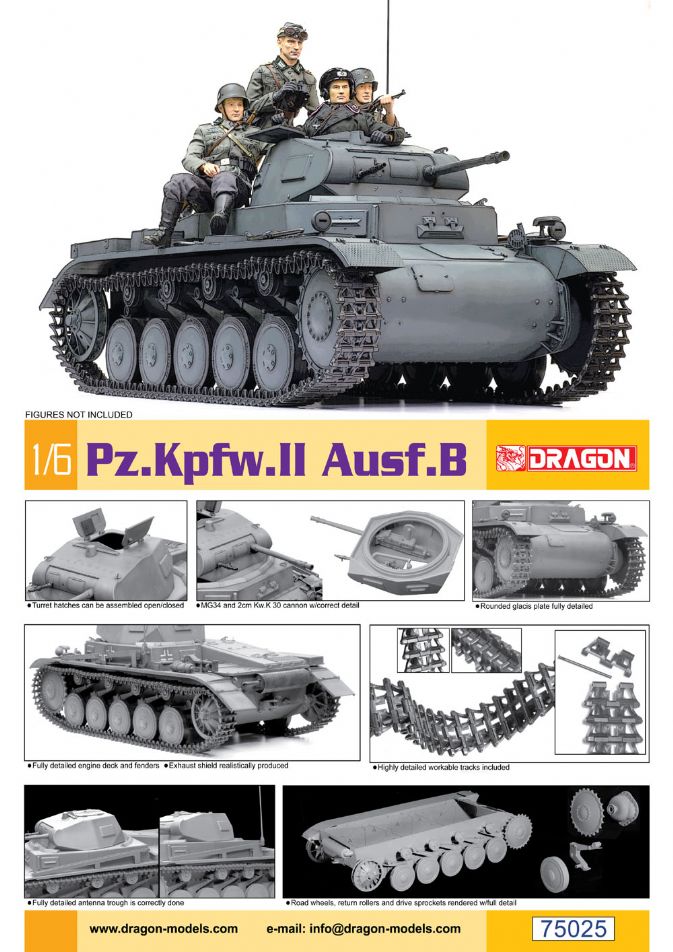 Dragon Pz.Kpfw.II Ausf.B- DN75025