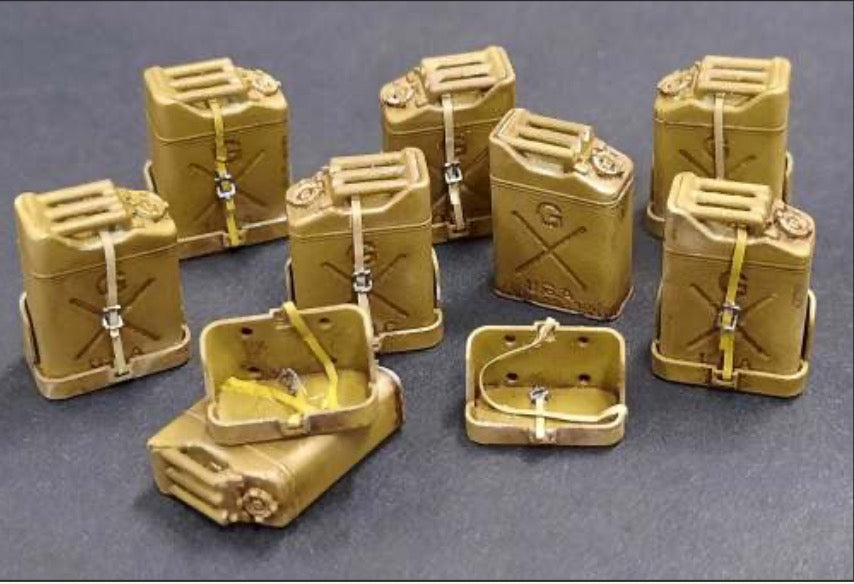 US Jerry cans WWII with holder bases