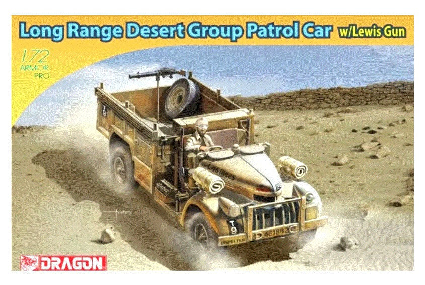 DRAGON 7439 1/72 Long Range Desert Group Patrol Car Model Kit