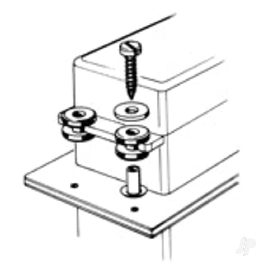 Dubro Small Servo Mounting Hardware (5 pcs per package) DUB114