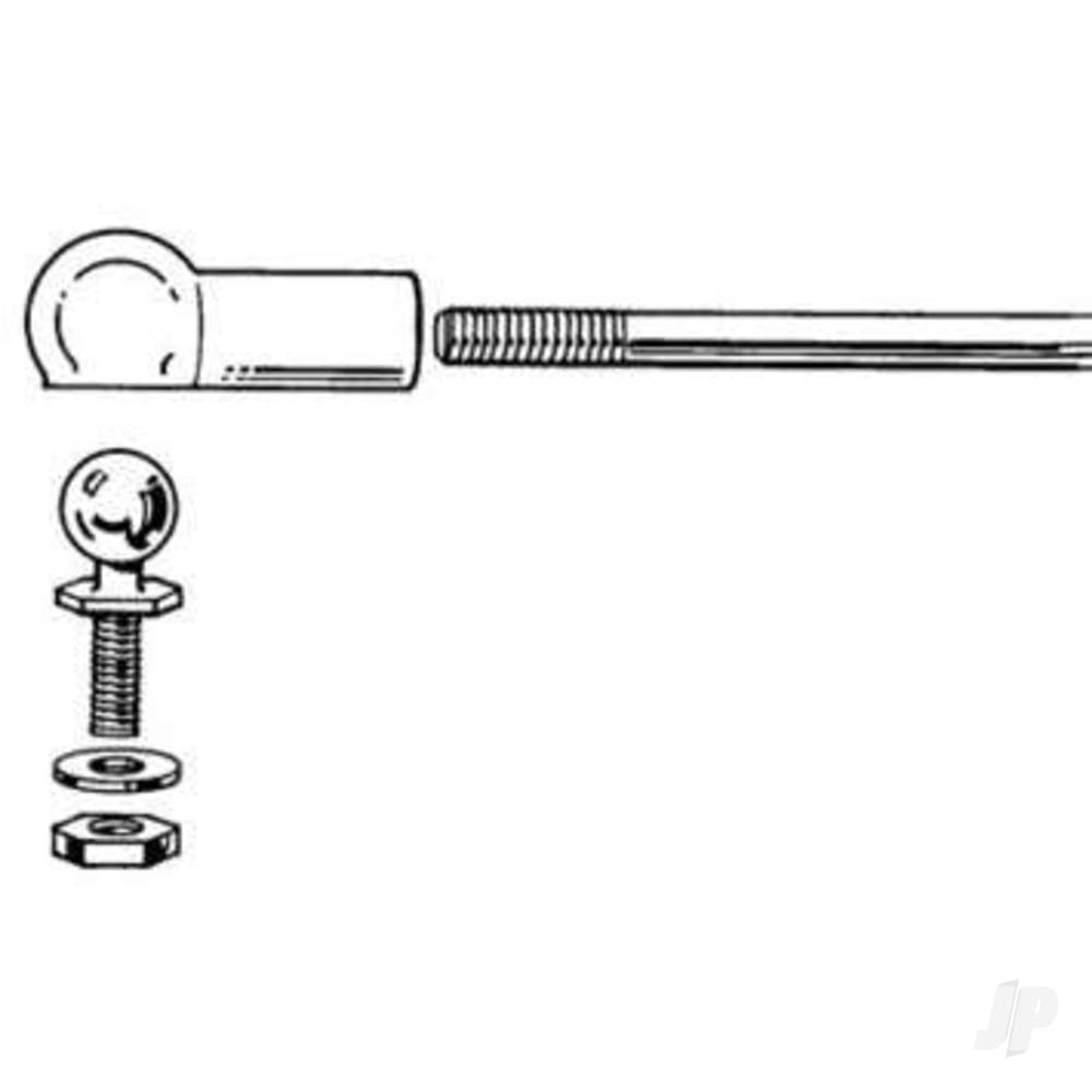 Dubro 2-56 Threaded Ball Link (1 pc per package) DUB181