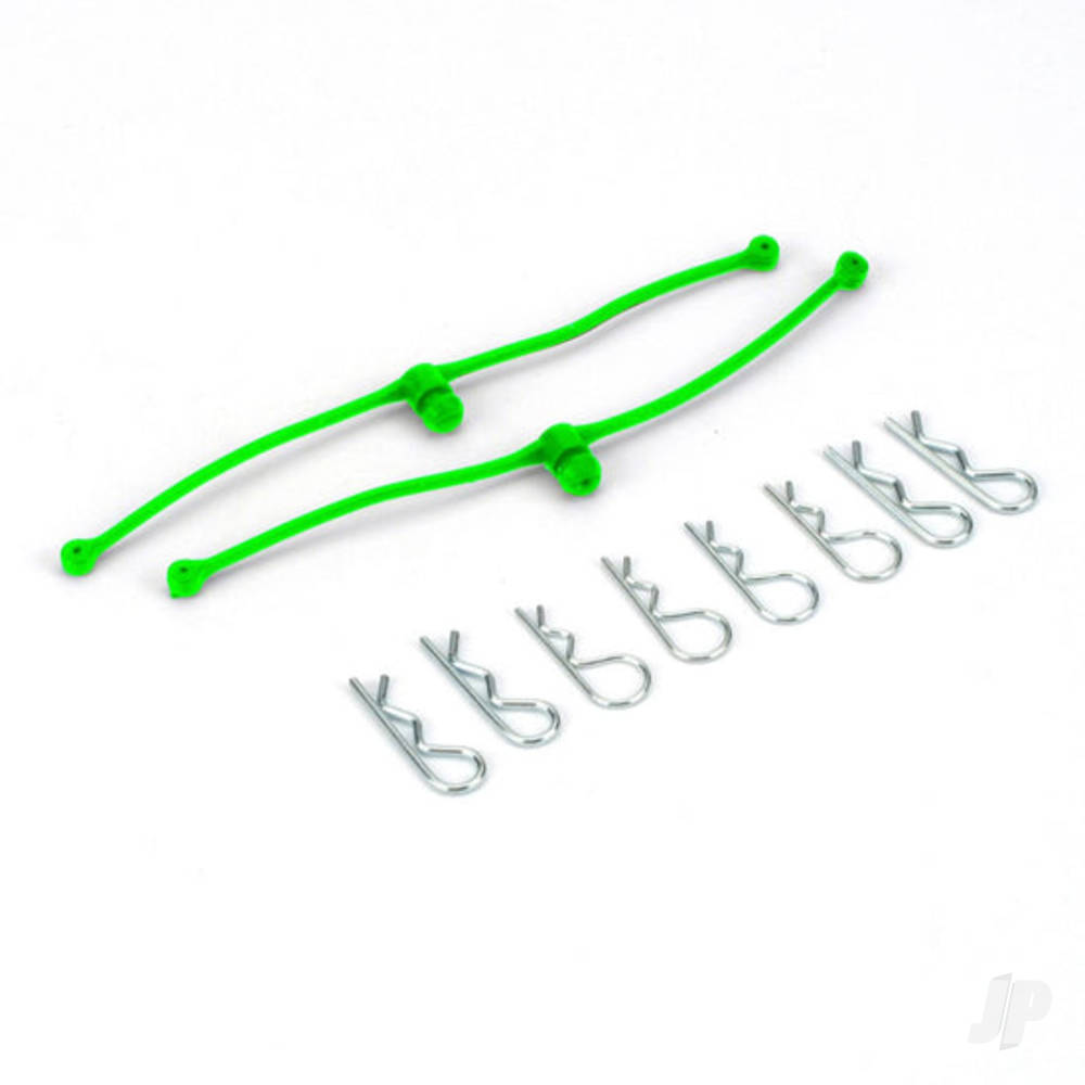 Dubro Body Klip Retainers (Lime Green) (2 pc per package) DUB2253