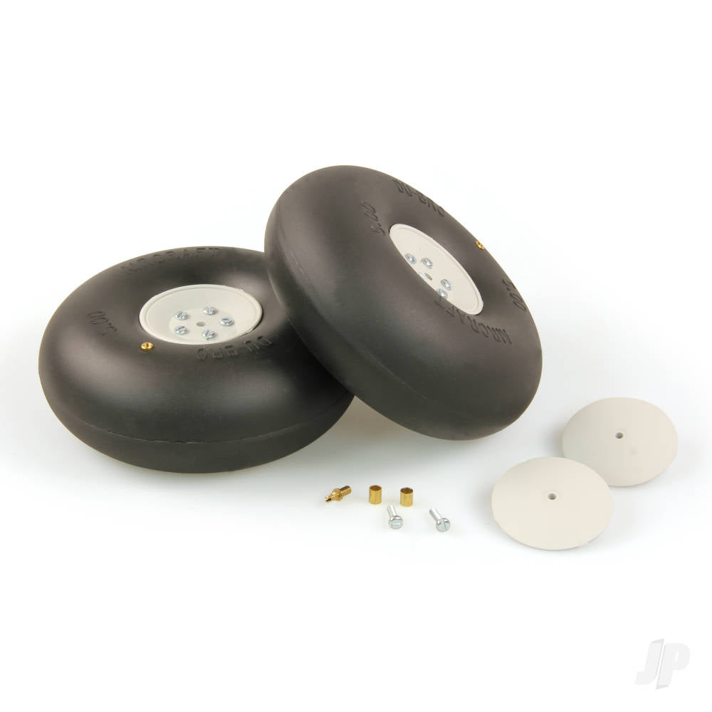 Dubro 4in diameter Big Wheels (1 pair per card) DUB400RV