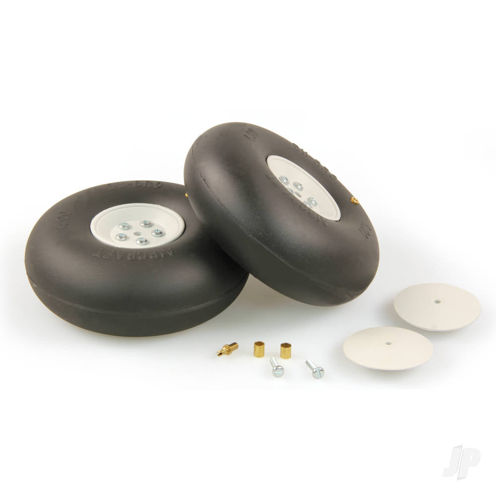 Dubro 4in diameter Big Wheels (1 pair per card) DUB400RV