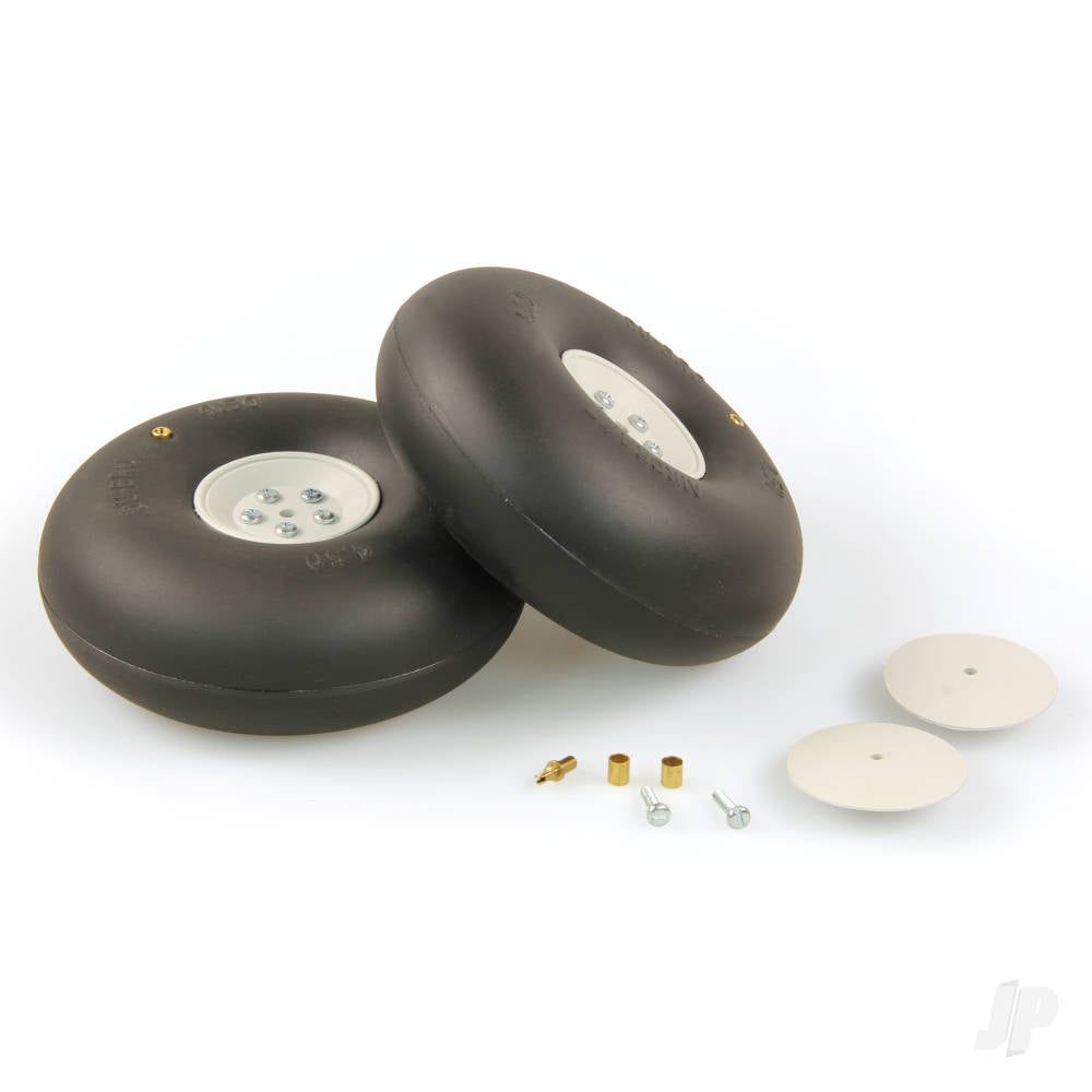 Dubro 4.5in diameter Big Wheels (1 pair per card) DUB450RV