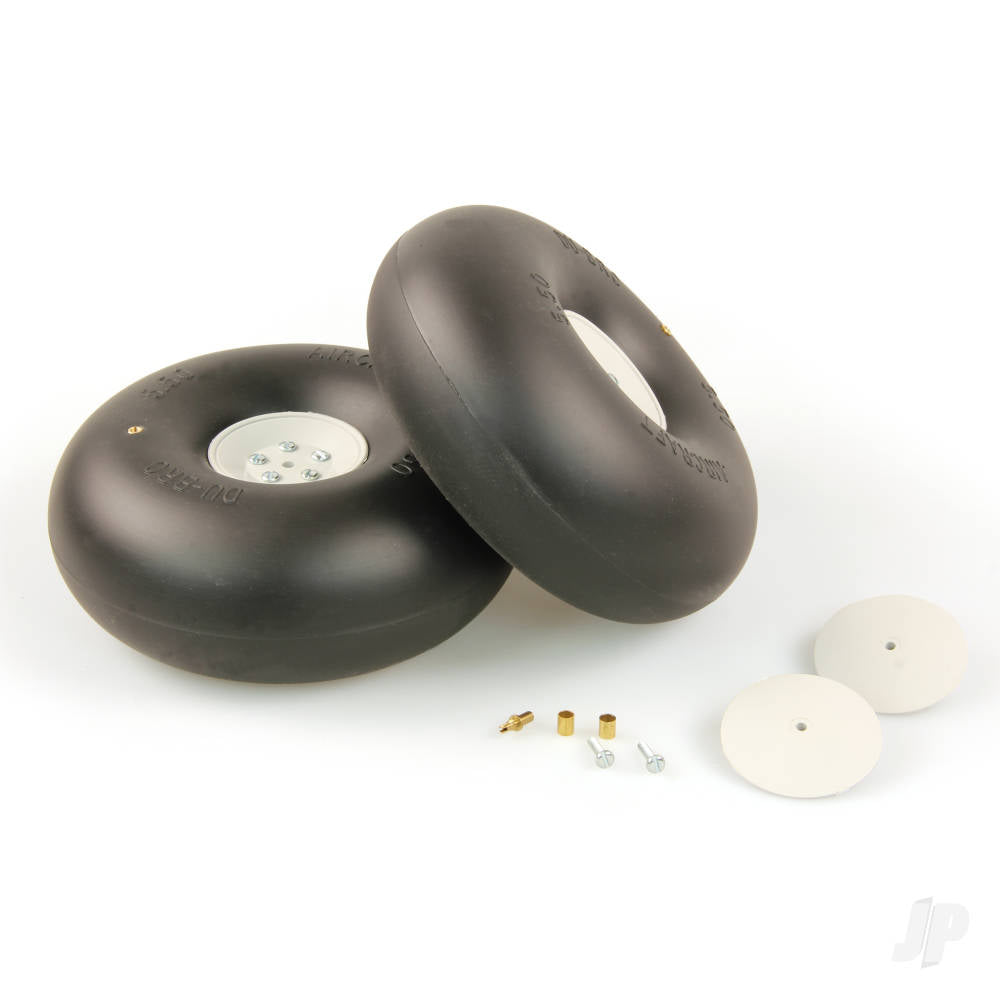 Dubro 4.5in diameter Big Wheels (1 pair per card) DUB450RV