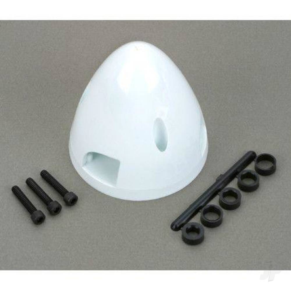 Dubro 2-1/2in Three Blade Spinner White (1 pc per package) DUB545