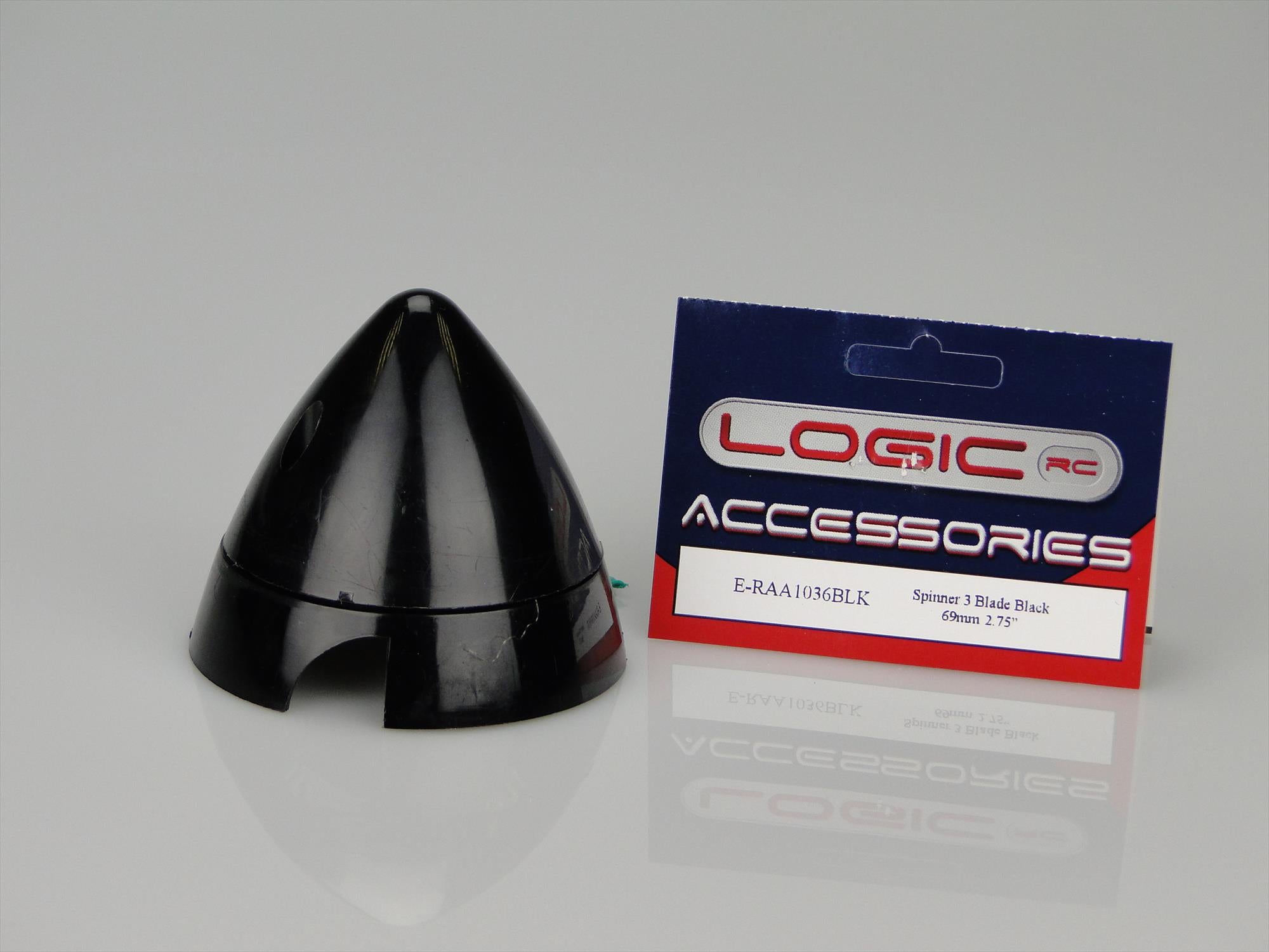 Spinner 3 Blade Black 69mm/2.75"