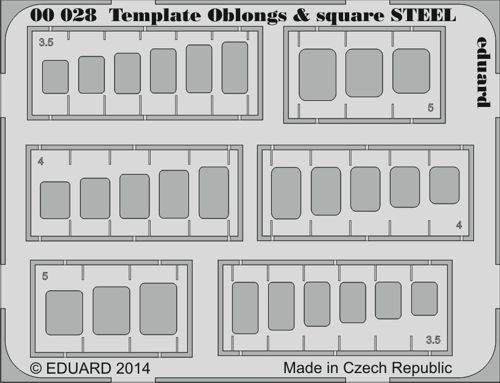 Oblongs & square with curved corners STEEL template surface upgrade tool