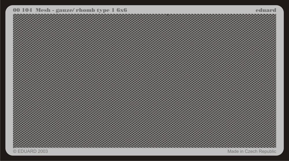 Mesh - gauze/rhomb type 1 6 x 6