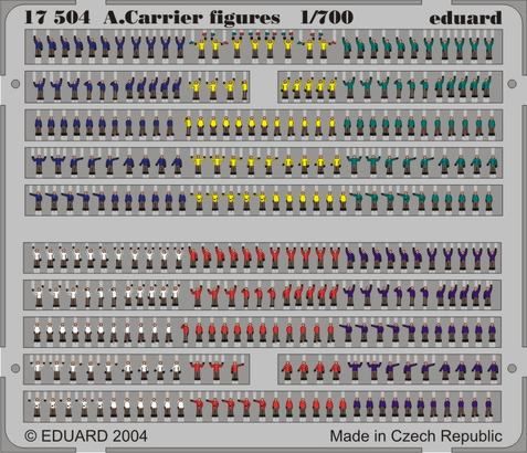 Aircraft carrier figures PRE-PAINTED IN COLOUR!