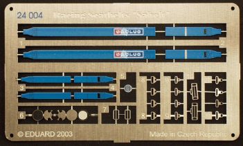 Blue 'Sparco' 4 point race car seatbelts PRE-PAINTED IN COLOUR!