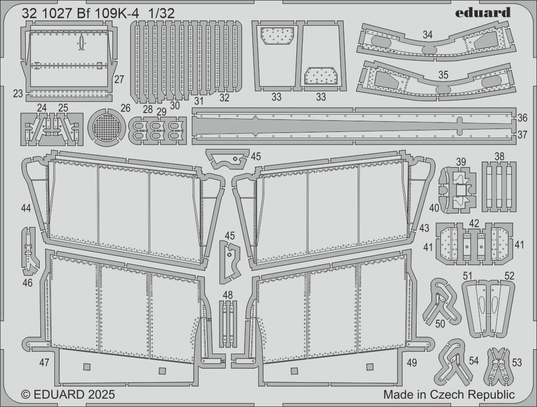 Messerschmitt Bf-109K-4 1/32 (designed to be used with Kotare kits)