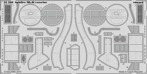 Supermarine Spitfire Mk.IIa exterior (designed to be used with Revell kits)