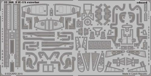 Vought F4U-1A Corsair exterior (designed to be used with Tamiya kits)