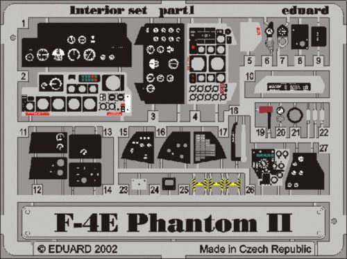 McDonnell F-4E Phantom interior PRE-PAINTED IN COLOUR! (designed to be used with Tamiya kits)