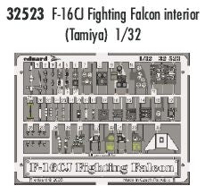 Lockheed-Martin F-16CJ Fighting Falcon interior PRE-PAINTED IN COLOUR! (designed to be used with Tamiya kits)