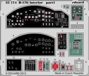 Boeing B-17G Flying Fortress interior (self adhesive) (designed to be used with Hong Kong Models kits)