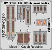 Messerschmitt Bf-109G-6 seatbelts (designed to be used with Revell kits)