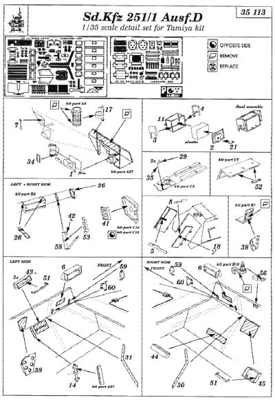 German Sd.Kfz.251/1 Ausf.D (designed to be used with Tamiya kits)