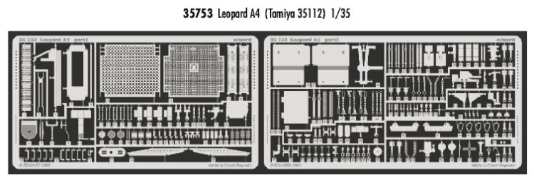 Leopard MBT A4 (designed to be used with Tamiya TA35112 kits)