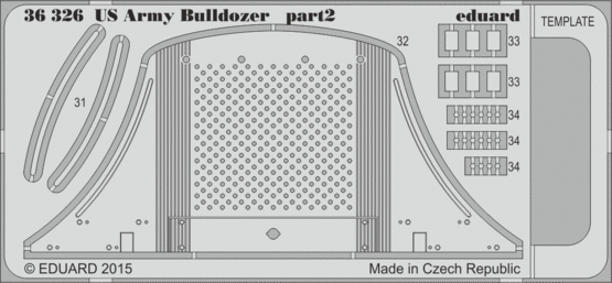 U.S. Army Bulldozer (designed to be used with MiniArt kits)