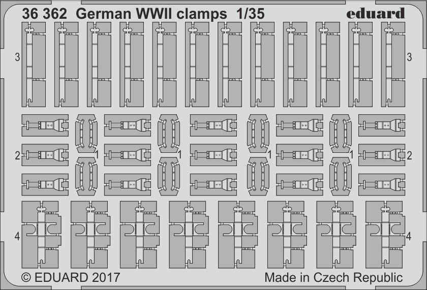 German WWII clamps 1/35