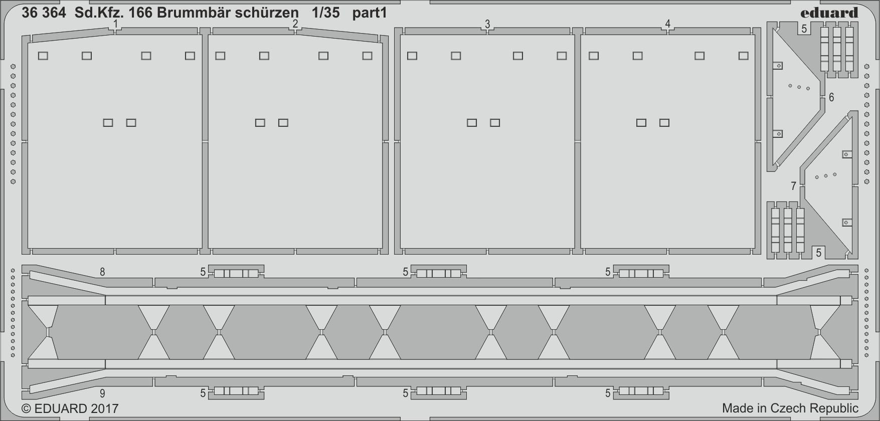 Sd.Kfz.166 Sturmpanzer IV Brummbar (designed to be used with Tamiya kits)