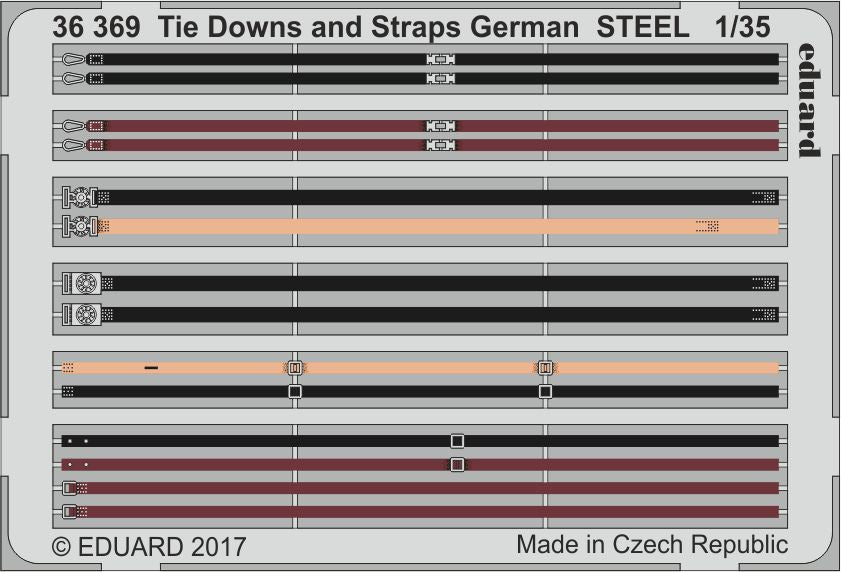 Tie Downs and Straps German STEEL 1/35 (Eduard sold out February 2026)