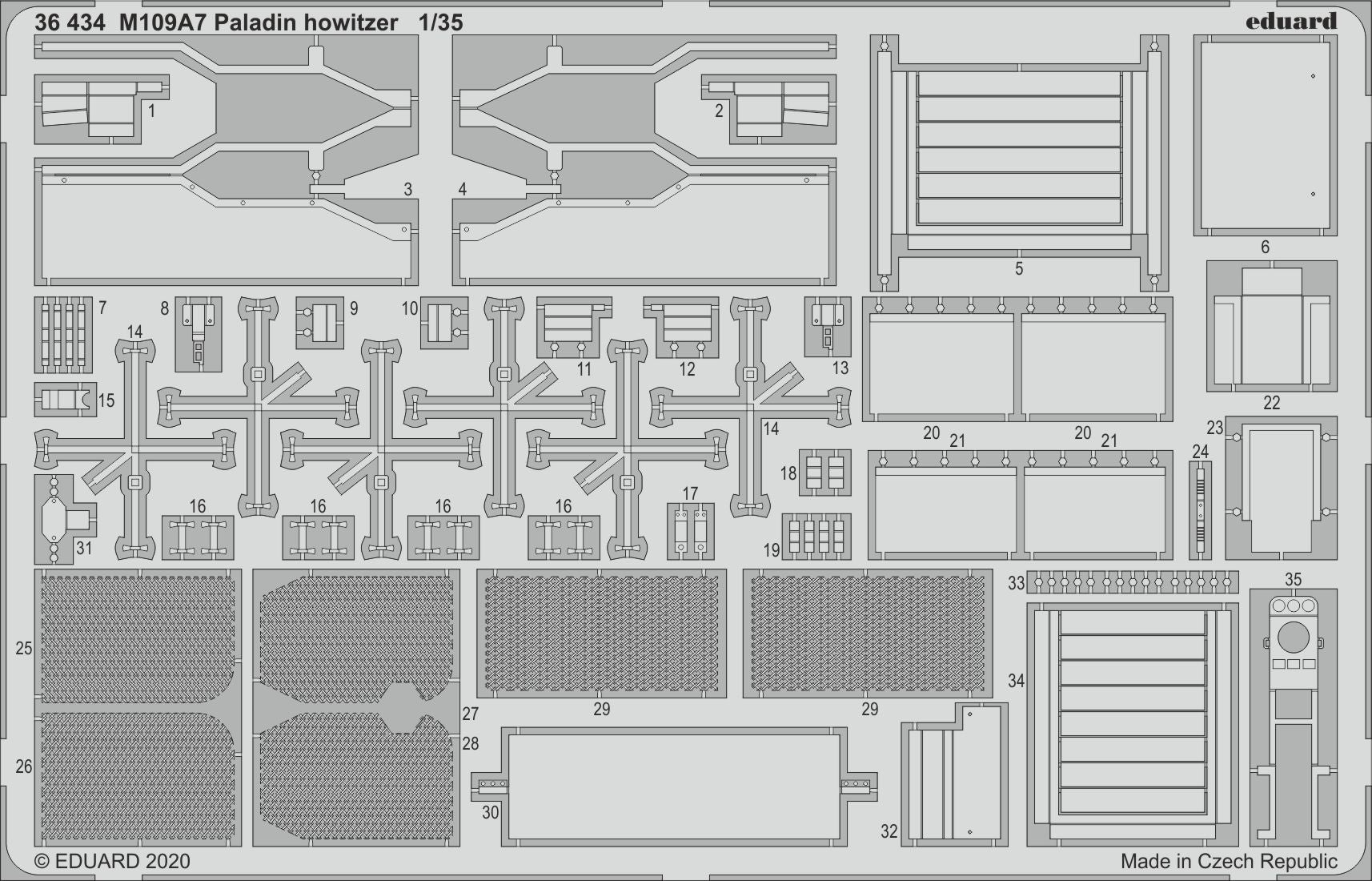 M109A7 Paladin SPH howitzer (designed to be used with Panda Model kits)
