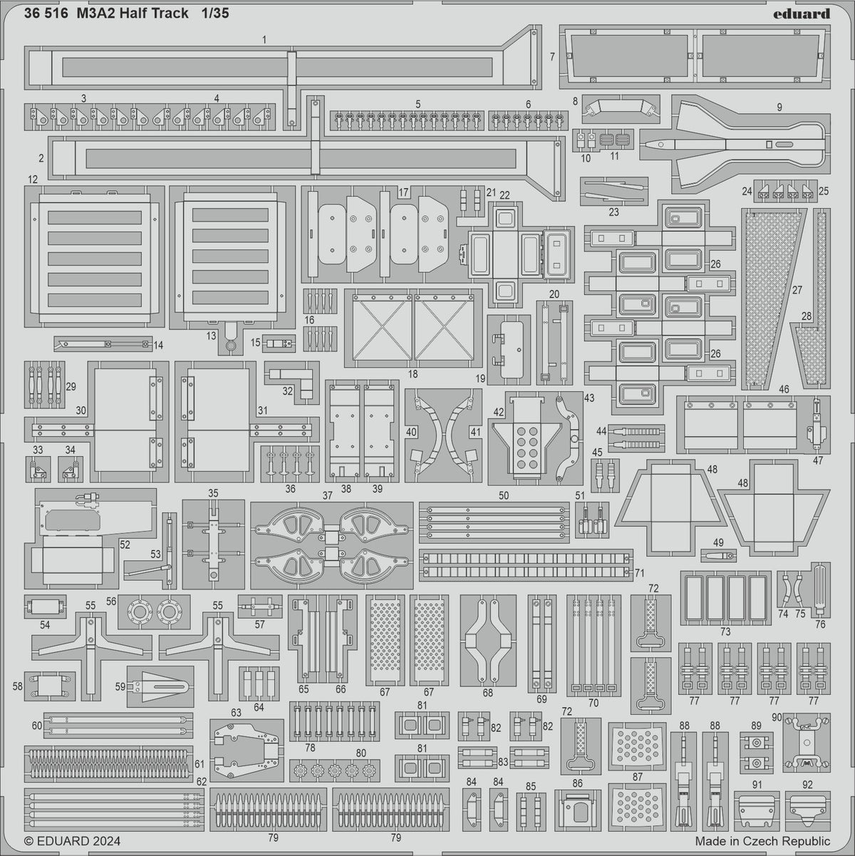 M3A2 U.S. Half Track (designed to be used with Tamiya kits)