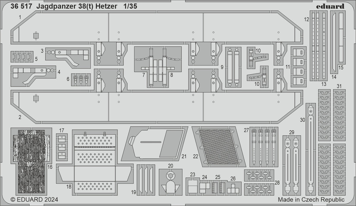 Jagdpanzer 38(t) Hetzer 1/35 (designed to be used with Takom kits)