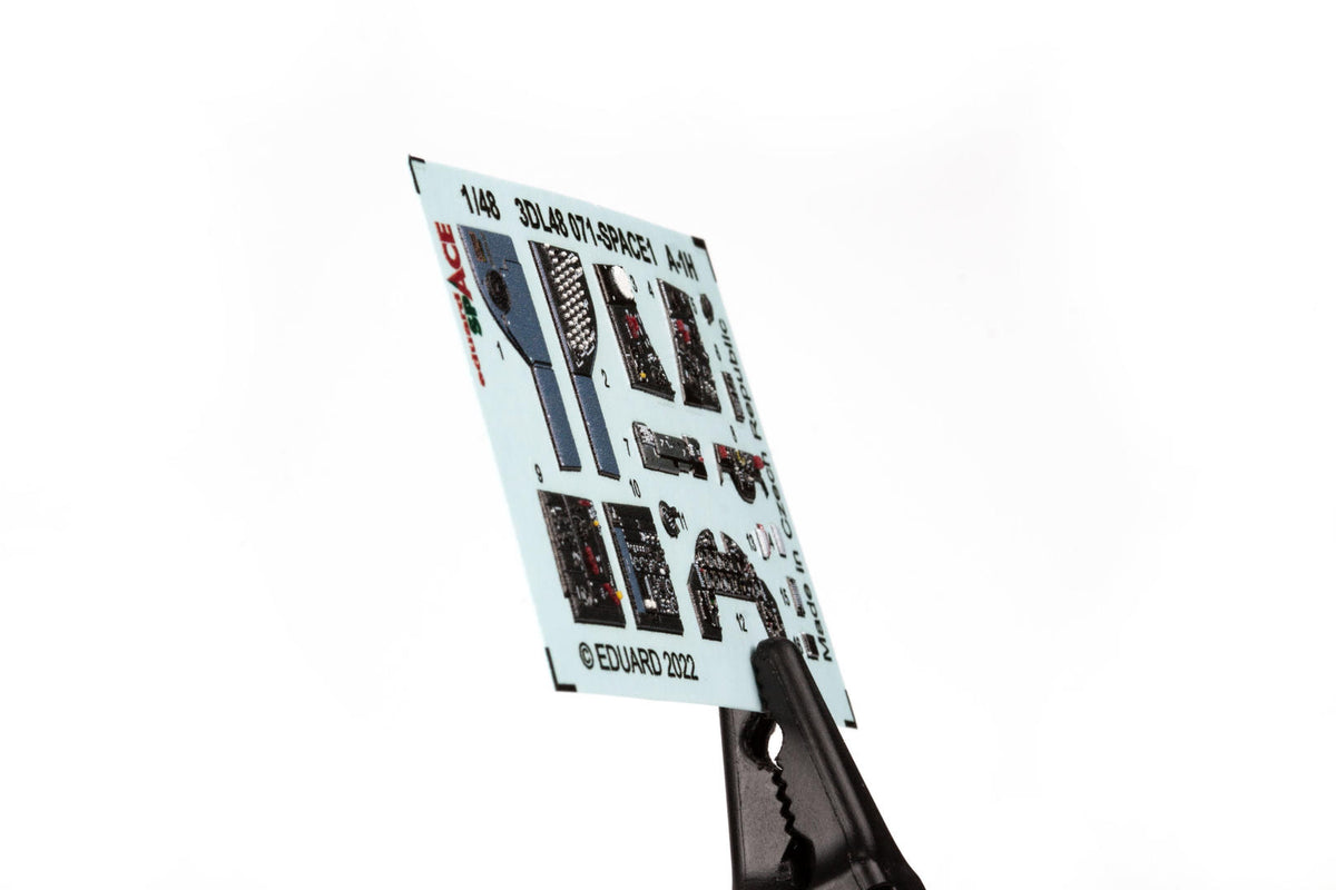 Douglas A-1H Skyraider SPACE set - 3D waterslide decals and etched parts (designed to be used with Tamiya kits)