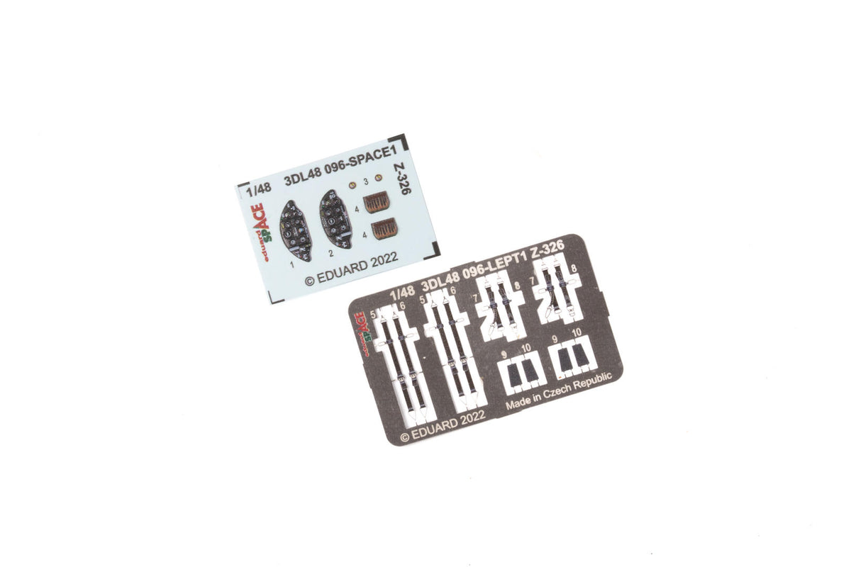 Zlin Z-326 Trener SPACE set - 3D waterslide decals and etched parts (designed to be used with Eduard kits)
