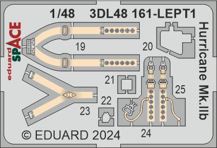 Hawker Hurricane Mk.IIb - 3D-printed waterslide instrument decals and etched seat-belts (designed to be used with Arma Hobby kits)