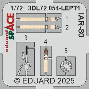 I.A.R. IAR.80 SPACE seatbelts and instruments (designed to be used with IBG Models kits)