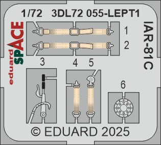 I.A.R. IAR.81C SPACE seatbelts and instruments (designed to be used with IBG Models kits)