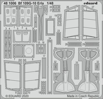 Messerschmitt Bf-109G-10 Erla (designed to be used with Eduard kits) (Eduard sold out March 2026)