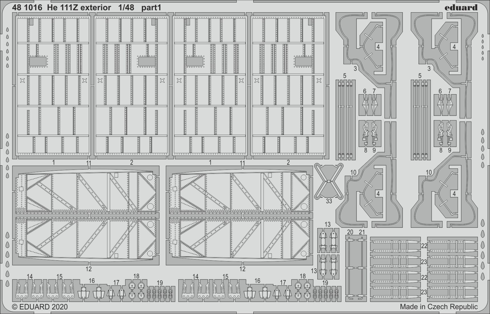 Heinkel He-111Z 'Zwilling' exterior (designed to be used with ICM UA UK kits)(Eduard sold out August 2023 part 1)