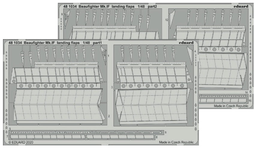 Bristol Beaufighter Mk.IF landing flaps (designed to be used with Revell kits) WAS £32.70. TEMPORARILY SAVE 1/3RD!!