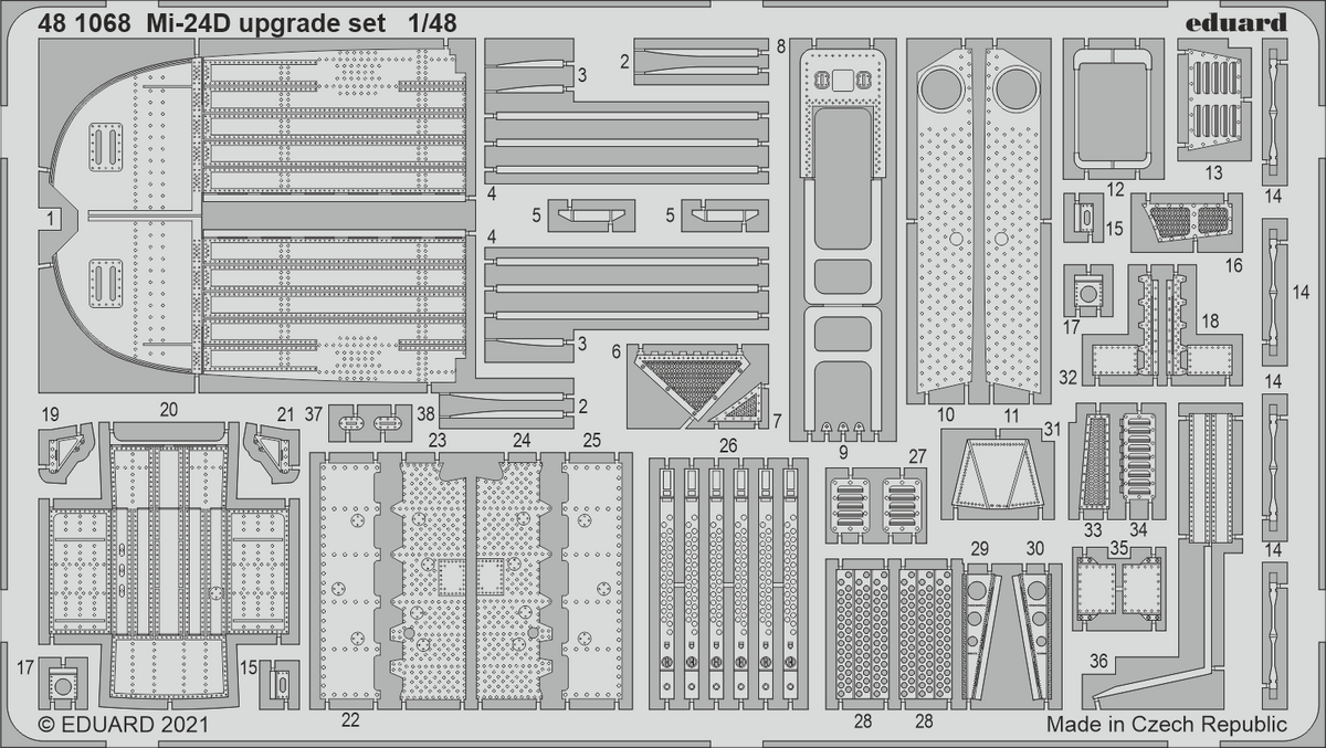 Mil Mi-24D upgrade set (designed to be used with Eduard kits)