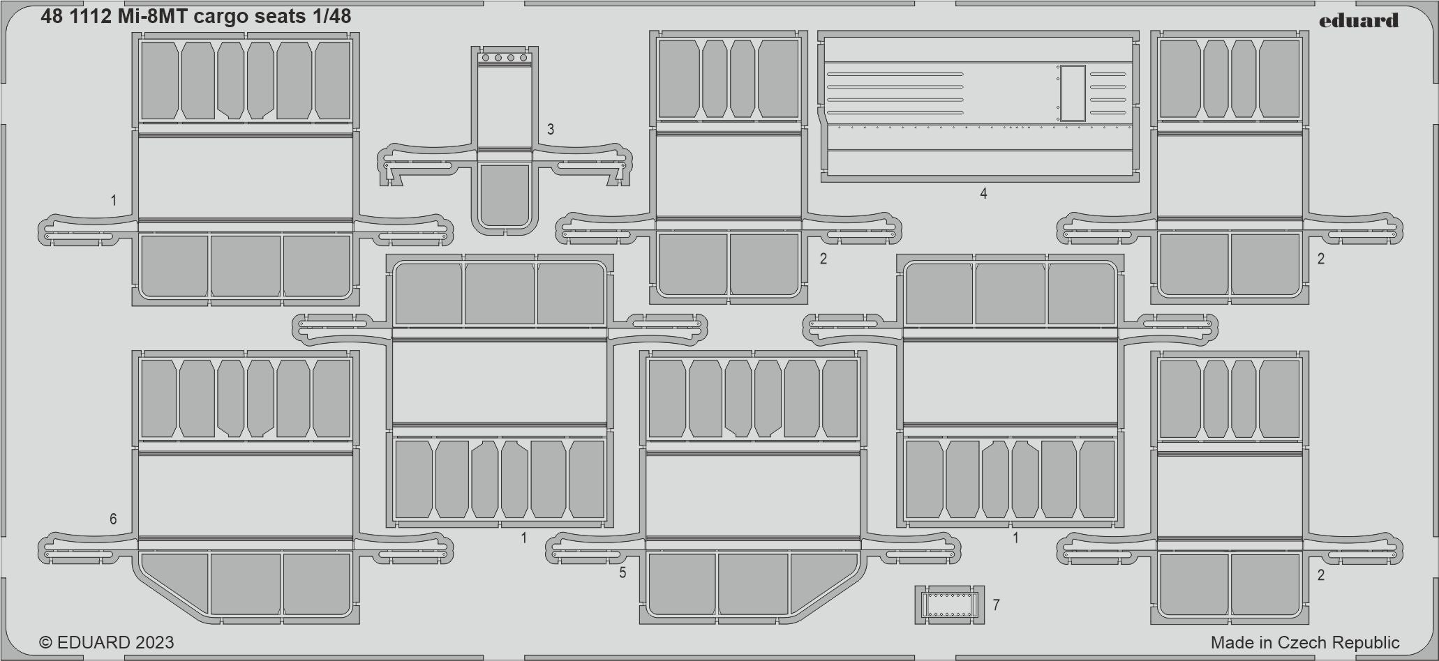 Mil Mi-8MT cargo seats (designed to be used with Trumpeter kits)