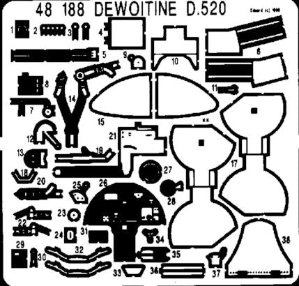 Dewoitine D.520 (designed to be used with Tamiya kits)