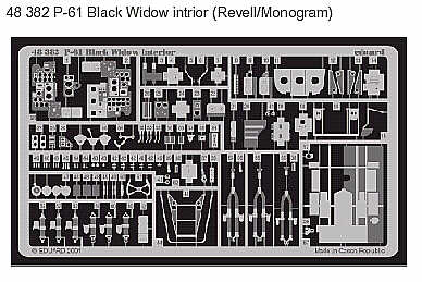 Northrop P-61A/P-61B 'Black Widow' interior (designed to be used with Monogram and Revell kits)------(Northrop P-61A/Northrop P-61B)