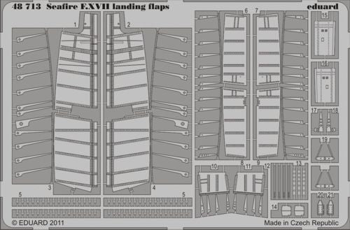 Supermarine Seafire F Mk.XVII landing flaps (designed to be used with Airfix kits)