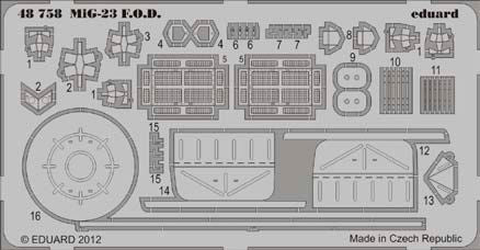 Mikoyan MiG-23 FOD (designed to be used with Trumpeter kits)(Eduard sold out August 2023 part 1)